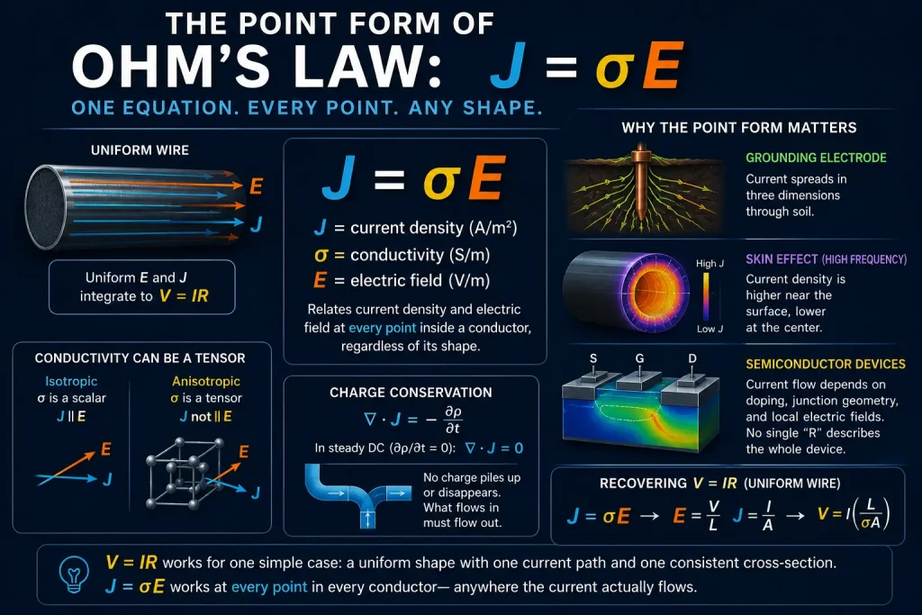 The Point Form of Ohm's Law